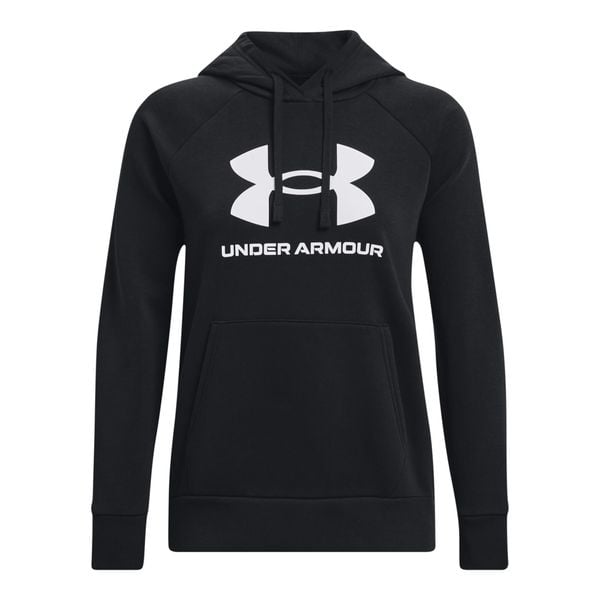Bluza damska z kapturem Under Armour Rival Fleece Big Logo. Białe bluzy z kapturem Under Armour, bez wzorów, z kapturem, do biegania. Za 276.50 zł.