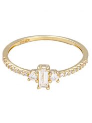 OR ÉCLAT Złoty pierścionek "Iriss" z cyrkoniami rozmiar: 54. Żółte pierścionki Or Éclat, z cyrkonią, złote. Za 869.99 zł.