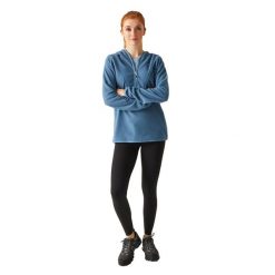 Bluza Z Kapturem Damska Mikropolar Suwak Do Połowy Warriewood. Fioletowe bluzy Regatta, s, bez wzorów, z materiału, bez ramiączek, z kapturem. Za 42.99 zł.