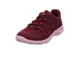 Buty do chodzenia damskie Ecco Terracruise Lt. Czerwone buty trekkingowe ECCO, bez wzorów, z materiału, bez zapięcia, trekkingowe. Za 670.80 zł.
