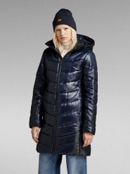 G-Star Płaszcz pikowany w kolorze granatowym rozmiar: XS. Niebieskie płaszcze G-Star, xs, bez wzorów, retro, bez kaptura. Za 272.95 zł.