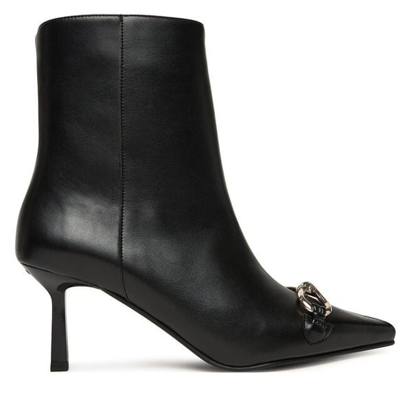 Botki HUGO. Czarne botki Hugo, bez wzorów, bez obcasa, na płaskiej podeszwie, bez zapięcia. Za 1,059.00 zł.