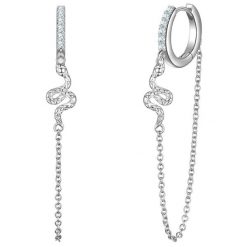 Glanzstücke München Kolczyki z Srebra Sterling w srebrze z Cyrkonia 1 ct Damski. Białe kolczyki Glanzstücke München, z cyrkonią, srebrne. Za 249.99 zł.