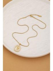 Atelier MIU Pozłacany naszyjnik z zawieszką i perłami - dł. 45 cm rozmiar: onesize. Białe naszyjniki atelier MIU, z materiału, z perłą, pozłacane. Za 39.99 zł.