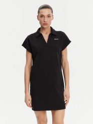 DKNY Sukienka codzienna DP5D4890 Czarny Regular Fit. Czarne sukienki DKNY, na co dzień, xs, bez wzorów, z syntetyku, bez kołnierzyka, bez ramiączek, proste. Za 219.99 zł.