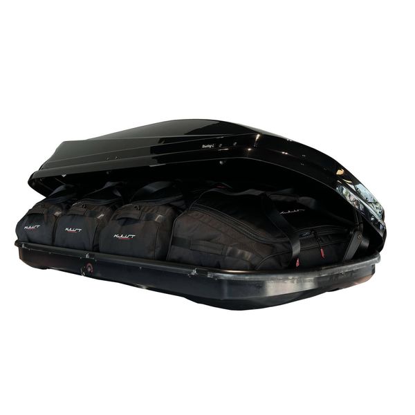 Torby Do Boksu Dachowego Seat 000071200Ab 420L 4Szt Kjust. Czarne torby podróżne KJUST, bez wzorów. Za 796.00 zł.
