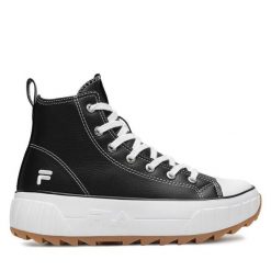 Trampki Fila. Czarne trampki Fila, bez wzorów, bez zapięcia. Za 279.99 zł.