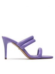 DeeZee Klapki LS5773-01 Fioletowy. Fioletowe klapki DeeZee, bez wzorów, ze skóry, bez obcasa, bez zapięcia. Za 139.99 zł.