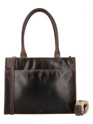 HIDE & STITCHES Skórzana torebka w kolorze brązowym - 38 x 29 x 7 cm rozmiar: onesize. Brązowe torby na laptopa HIDE & STITCHES, bez wzorów, z materiału, na ramię. Za 347.99 zł.