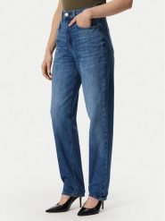 Guess Jeansy W6YA3J D1541 Niebieski Tapered Leg. Niebieskie jeansy Guess, z aplikacjami, z bawełny. Za 434.99 zł.