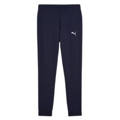 Damskie Spodnie Do Biegania Team Goal Casuals. Niebieskie spodnie dresowe Puma, bez wzorów, długie. Za 208.99 zł.