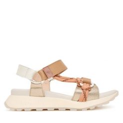 Sandały Hispanitas. Żółte sandały Hispanitas, bez wzorów, bez obcasa, na płaskiej podeszwie, bez zapięcia. Za 569.99 zł.