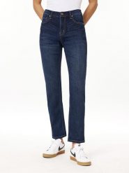 Scotch & Soda Dżinsy - Slim fit - w kolorze granatowym rozmiar: W32. Niebieskie jeansy Scotch & Soda, bez wzorów, z podwyższonym stanem. Za 198.56 zł.