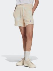 Adidas Szorty sportowe HL6610 Beżowy Relaxed Fit. Brązowe szorty sportowe adidas, bez wzorów, z bawełny. Za 129.99 zł.