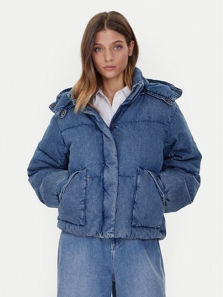 Levi's® Kurtka puchowa Western Bubble 003MD-0000 Niebieski Relaxed Fit. Niebieskie kurtki m, bez wzorów, z bawełny, bez kaptura. Za 809.99 zł.