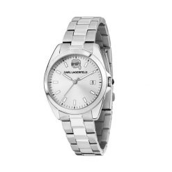 Zegarek KARL LAGERFELD. Szare zegarki KARL LAGERFELD, srebrne. Za 649.99 zł.