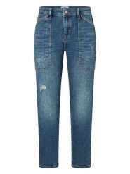 MAC Dżinsy "Iowa" - Slim fit - w kolorze niebieskim rozmiar: 42. Niebieskie jeansy MAC, z aplikacjami, klasyczne. Za 313.27 zł.