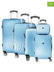 Geographical Norway 5-częściowy zestaw "Sunlighteo" w kolorze błękitnym rozmiar: onesize. Niebieskie walizki Geographical Norway. Za 543.99 zł.