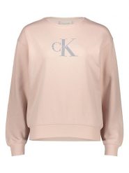 Calvin Klein Bluza w kolorze beżowym rozmiar: XS. Brązowe bluzy Calvin Klein, xs, bez wzorów, z bawełny, bez kaptura. Za 217.99 zł.
