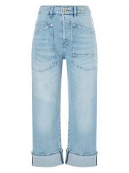 MAC Dżinsy "Baggy" - Comfort fit - w kolorze błękitnym rozmiar: 44. Niebieskie jeansy MAC, z aplikacjami, z podwyższonym stanem. Za 295.99 zł.