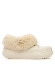 Crocs Klapki Crocs Furever Crush Clog 208446 Beżowy. Brązowe klapki Crocs, bez wzorów, z tworzywa sztucznego, bez obcasa, bez zapięcia. Za 319.99 zł.