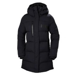 Parka damska Helly Hansen adore puffy. Czarne płaszcze Helly Hansen, na zimę, bez wzorów, z puchu, casualowe, bez kaptura. Za 1,185.80 zł.