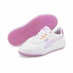 Obuwie Sportowe Damskie Puma Tori Candy Biały. Białe buty treningowe Puma, bez wzorów, z materiału, bez zapięcia, trekkingowe. Za 281.00 zł.