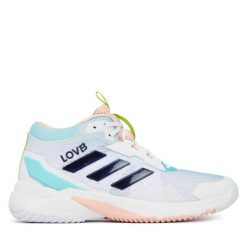 Buty halowe adidas. Białe buty sportowe lifestyle adidas, bez wzorów, sportowe, bez zapięcia. Za 699.99 zł.