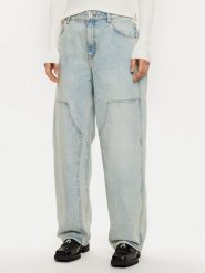 HUGO Jeansy Getara_2_B 50531711 Niebieski Baggy Fit. Niebieskie jeansy Hugo, bez wzorów, z bawełny. Za 349.99 zł.