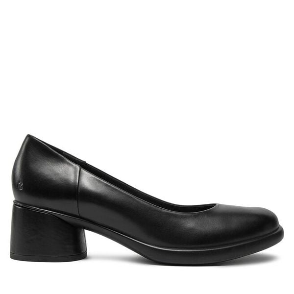 Czółenka ECCO. Czarne czółenka ECCO, bez wzorów, bez obcasa, bez zapięcia. Za 559.99 zł.