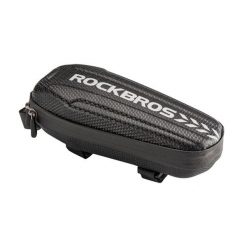 Sakwa na ramę rowerową Rockbros B61 (1,5l). Czarne torebki klasyczne ROCKBROS, bez wzorów, sportowe, bez dodatków. Za 60.00 zł.