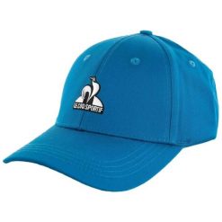 Czapka z daszkiem Le Coq Sportif Essentiel N°2. Niebieskie czapki z daszkiem Le Coq Sportif, bez wzorów, z materiału, eleganckie. Za 180.50 zł.