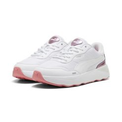 Kobiety/Panie Runtamed GirlPower Skórzane Buty Sportowe Na Platformie. Białe buty do biegania Puma, bez wzorów, z gumy, bez zapięcia, do biegania. Za 249.00 zł.