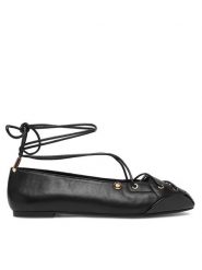Liu Jo Baleriny Brigitte 17 SF6079 PX532 Czarny. Czarne baleriny Liu Jo, bez wzorów, ze skóry, bez obcasa, bez zapięcia. Za 659.99 zł.