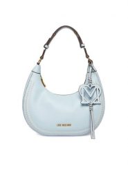 LOVE MOSCHINO Torebka JC4095PP1OLI0701 Błękitny. Niebieskie torebki klasyczne Love Moschino, bez wzorów, ze skóry, bez dodatków. Za 949.99 zł.