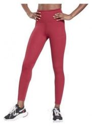 Legginsy damskie Reebok TS Lux Perform Perf. Czerwone legginsy Reebok, bez wzorów, z nylonu. Za 290.00 zł.