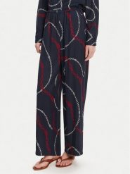 Tommy Hilfiger Spodnie materiałowe WW0WW44542 Granatowy Relaxed Fit. Niebieskie spodnie materiałowe Tommy Hilfiger, bez wzorów, z materiału. Za 349.99 zł.