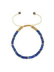 Taboo Pozłacana bransoletka z lapis lazuli rozmiar: onesize. Niebieskie bransoletki Taboo, z lazurytem, pozłacane. Za 118.84 zł.