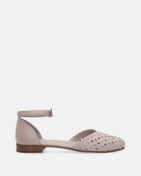 SZARE BALERINY Z PLECIONKĄ E232 SILVER GREY. Szare baleriny Venezia, bez wzorów, ze skóry, bez obcasa, bez zapięcia. Za 299.00 zł.