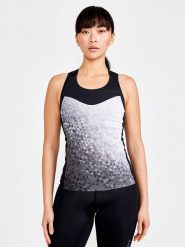 Craft Top sportowy "ADV Endur" w kolorze czarno-białym rozmiar: S. Białe topy sportowe Craft, s, bez wzorów, z materiału, outdoorowe. Za 104.89 zł.