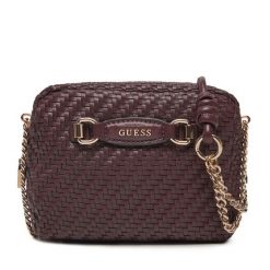 Torebka Guess. Czerwone listonoszki Guess, z aplikacjami, bez dodatków. Za 309.99 zł.