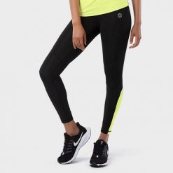 Kobieta Fitness Legginsy sportowe ze średnim stanem Golden Series SIROKO Czarny. Czarne legginsy SIROKO, bez wzorów, sportowe. Za 130.65 zł.