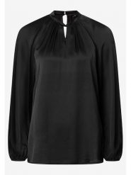 More & More Bluzka w kolorze czarnym rozmiar: 36. Czarne bluzki More & More, s, bez wzorów, z wiskozy, klasyczne, bez kołnierzyka, bez ramiączek. Za 118.84 zł.