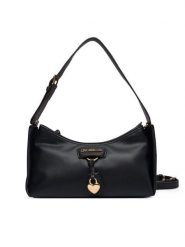 LOVE MOSCHINO Torebka Charmy JC4159PP1PL1300A Czarny. Czarne torebki klasyczne Love Moschino, bez wzorów, ze skóry, bez dodatków. Za 949.99 zł.