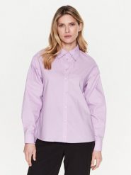 Silvian Heach Koszula GPP23391CA Fioletowy Regular Fit. Fioletowe koszule Silvian Heach, bez wzorów, z bawełny, bez kołnierzyka, bez ramiączek. Za 339.99 zł.