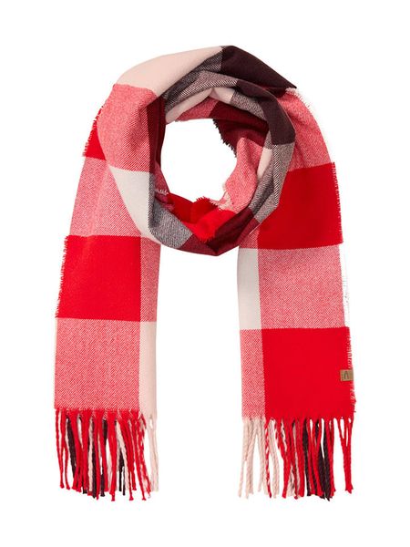 Camel Active Szal w kolorze biało-czerwonym rozmiar: onesize. Czerwone szaliki i kominy Camel Active, bez wzorów, z materiału. Za 126.45 zł.