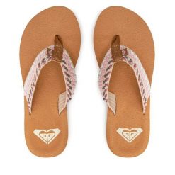 Japonki Roxy. Czerwone japonki Roxy, bez wzorów, sportowe. Za 99.99 zł.