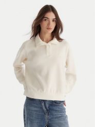 Roxy Bluza Rise & Vibe Sweet Fleece ERJFT05012 Biały Relaxed Fit. Białe bluzy Roxy, m, bez wzorów, z syntetyku, bez ramiączek, bez kaptura. Za 299.99 zł.