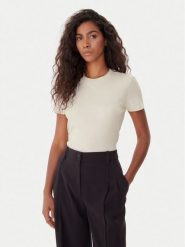 Calvin Klein T-Shirt LV044C216G Écru Regular Fit. T-shirty Calvin Klein, xl, bez wzorów, z bawełny, bez kołnierzyka, bez ramiączek. Za 149.99 zł.