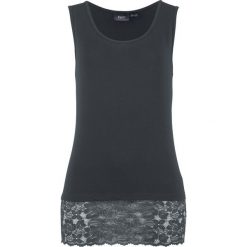 Top z wiskozy z koronką bonprix czarny. Topy marki 4f. Za 59.99 zł.